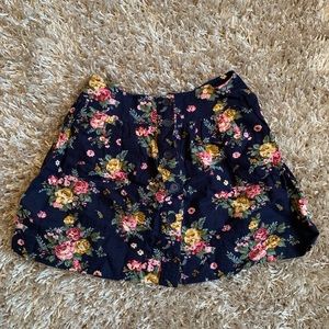 Forever 21 Floral Circle/ Skater Mini Skirt size M